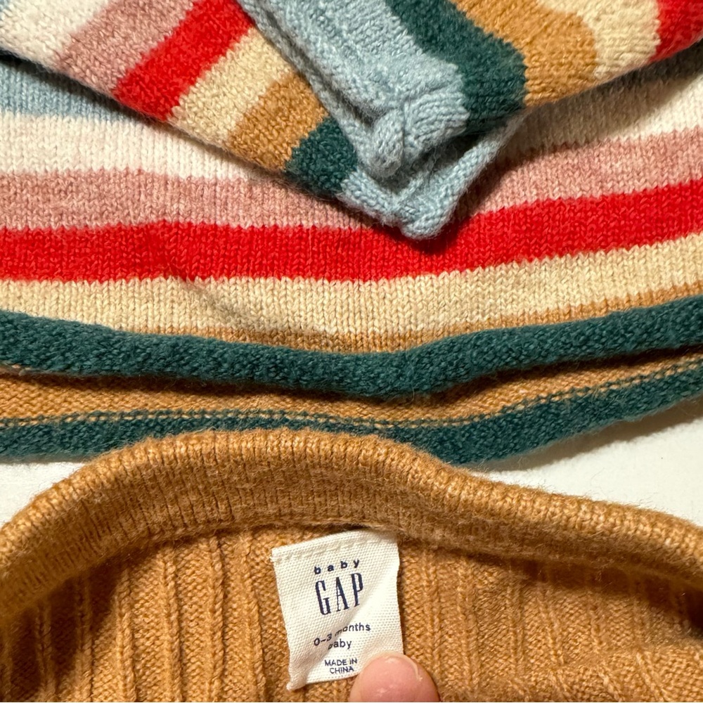 Baby Gap Striped Sweater with flares 0-3 months